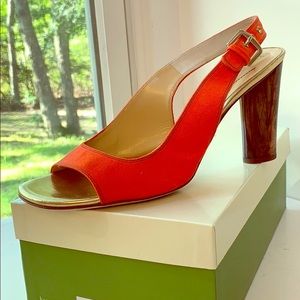 Kate Spade Sophie Orange / Linen Size 10M